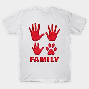 Family is with dogs T-Shirt